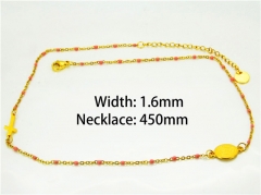 HY Stainless Steel 316L Necklaces (Religion Style)-HY76N0362NQ