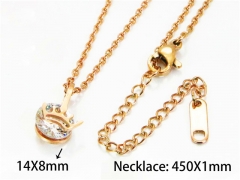 HY Stainless Steel 316L Necklaces (Crystal)-HY76N0406KD