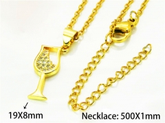 HY Wholesale Popular CZ Necklaces (Other Style)-HY54N0648LL
