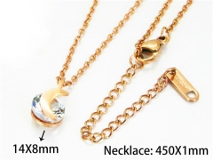 HY Stainless Steel 316L Necklaces (Crystal)-HY76N0387KW