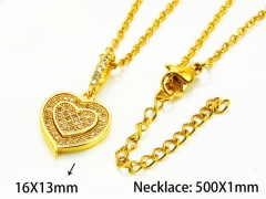 HY Wholesale Popular CZ Necklaces (Love Style)-HY54N0519NX