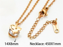 HY Stainless Steel 316L Necklaces (Crystal)-HY76N0393KA