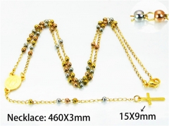 HY Stainless Steel 316L Necklaces (Religion Style)-HY76N0410OL