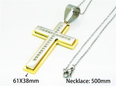 HY Stainless Steel 316L Necklaces (Religion Style)-HY64N0023HQQ