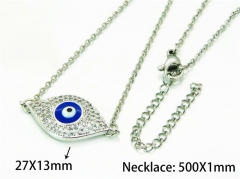 HY Wholesale Popular Crystal Zircon Necklaces (Eyes style)-HY54N0564HZL
