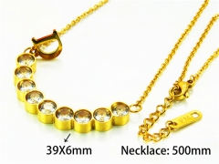 HY Stainless Steel 316L Necklaces (Crystal)-HY93N0092HXX