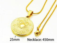 HY Stainless Steel 316L Necklaces (Constellation)-HY73N0137MA