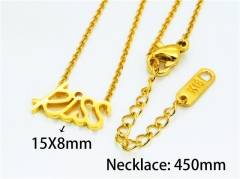 HY Stainless Steel 316L Necklaces (Letter Style)-HY80N0246LX