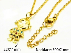 HY Wholesale Popular CZ Necklaces (Cartoon Style)-HY54N0528M5