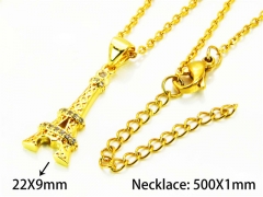 HY Wholesale Popular CZ Necklaces (Other Style)-HY54N0523ML