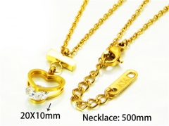 HY Stainless Steel 316L Necklaces (Love Style)-HY93N0167OW
