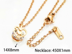 HY Stainless Steel 316L Necklaces (Love Style)-HY76N0389KR