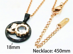 HY Stainless Steel 316L Necklaces (Crystal)-HY76N0490KLV