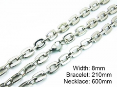 HY Stainless Steel 316L Necklaces Bracelets Sets-HY55S0589HNE