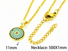 HY Wholesale Popular CZ Necklaces (Eyes style)-HY54N0582OZ