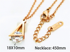 HY Stainless Steel 316L Necklaces (Crystal)-HY76N0463NLT