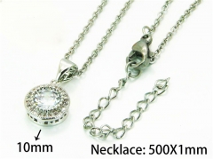 HY Wholesale Popular Crystal Zircon Necklaces (Crystal)-HY54N0579ML