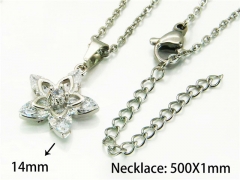 HY Wholesale Popular Crystal Zircon Necklaces (Crystal)-HY54N0508MW