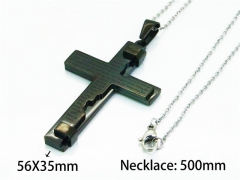 HY Stainless Steel 316L Necklaces (Religion Style)-HY64N0026PA