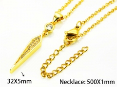 HY Wholesale Popular CZ Necklaces (Other Style)-HY54N0524NV