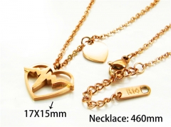 HY Stainless Steel 316L Necklaces (Love Style)-HY93N0195PW