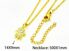 HY Wholesale Popular CZ Necklaces (Other Style)-HY54N0576ML