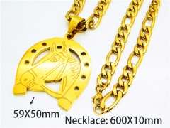 HY Stainless Steel 316L Necklaces (Animal Style)-HY61N0614HOW