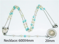 HY Stainless Steel 316L Necklaces (Religion Style)-HY55N0501OQ