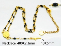 HY Stainless Steel 316L Necklaces (Religion Style)-HY76N0454OB