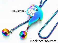 HY Stainless Steel 316L Necklaces (Other Style)-HY02N0135HJC