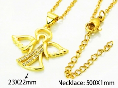 HY Wholesale Popular CZ Necklaces (Love Style)-HY54N0646ML