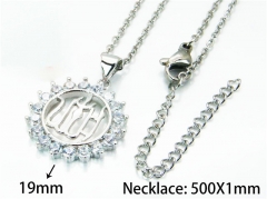 HY Wholesale Popular Crystal Zircon Necklaces (Letter Style)-HY54N0589NL