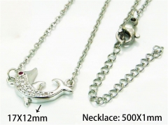HY Wholesale Popular Crystal Zircon Necklaces (Animal Style)-HY54N0635ML