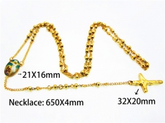 HY Stainless Steel 316L Necklaces (Religion Style)-HY76N0254HHD