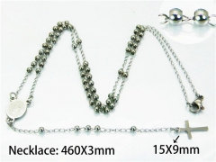 HY Stainless Steel 316L Necklaces (Religion Style)-HY76N0407ML