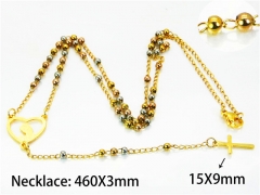 HY Stainless Steel 316L Necklaces (Religion Style)-HY76N0426OL