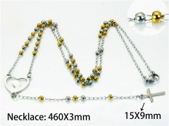 HY Stainless Steel 316L Necklaces (Religion Style)-HY76N0425NS