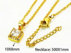 HY Wholesale Popular CZ Necklaces (Crystal)-HY54N0527ML