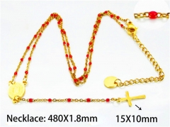 HY Stainless Steel 316L Necklaces (Religion Style)-HY76N0444NLV