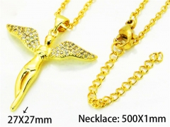 HY Wholesale Popular CZ Necklaces (Love Style)-HY54N0644OW