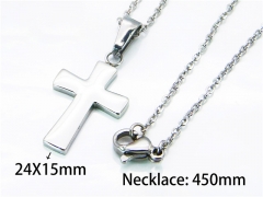 HY Stainless Steel 316L Necklaces (Religion Style)-HY79N0020NZ