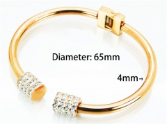 HY Stainless Steel 316L Bangle (Crystal)-HY14B0161HOA