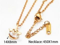 HY Stainless Steel 316L Necklaces (Crystal)-HY76N0388KE