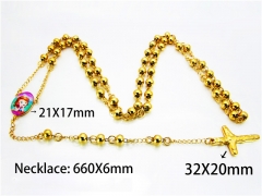 HY Stainless Steel 316L Necklaces (Religion Style)-HY76N0251HIS