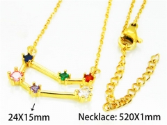 HY Wholesale Popular CZ Necklaces (Constellation)-HY54N0672MLD