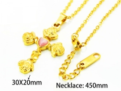 HY Stainless Steel 316L Necklaces (Religion Style)-HY93N0200NC