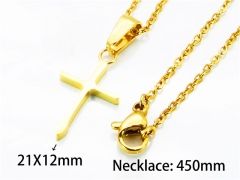 HY Stainless Steel 316L Necklaces (Religion Style)-HY79N0025PZ