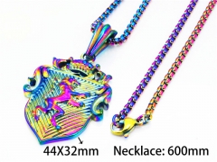 HY Stainless Steel 316L Necklaces (Other Style)-HY28N0007IIW