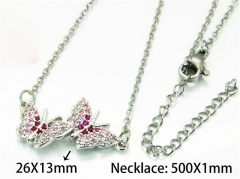 HY Wholesale Popular Crystal Zircon Necklaces (Animal Style)-HY54N0593PL