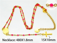 HY Stainless Steel 316L Necklaces (Religion Style)-HY76N0437NLU